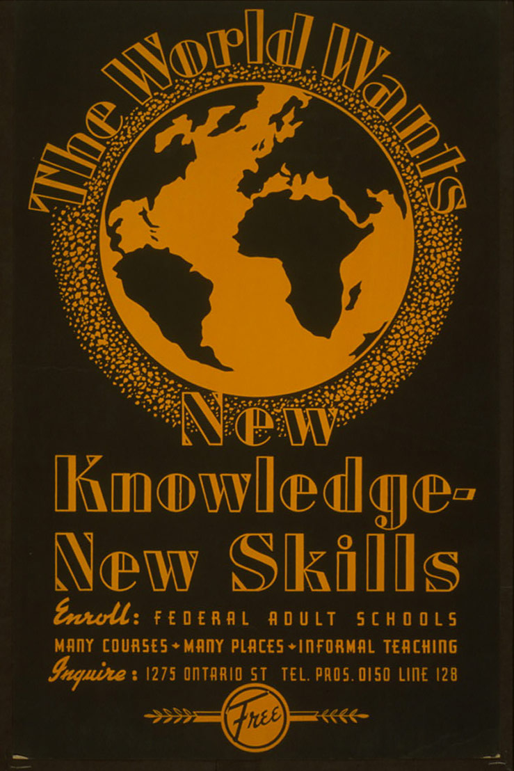 WPA poster promoting new skills